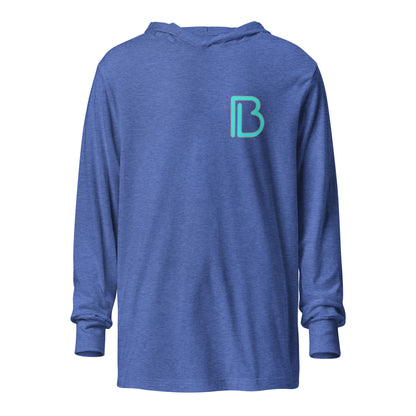 Performance | Hooded Long Sleeve T Shirt | Mulligames | Lettermark Logo