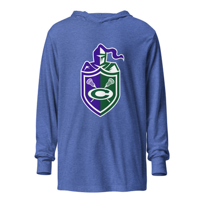 Performance | Hooded Long Sleeve T Shirt | Central West Girls Lacrosse | Crest Logo