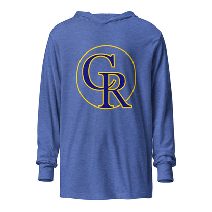 Performance | Hooded Long Sleeve T Shirt | Chestnut Ridge Lions Football | Crest Logo