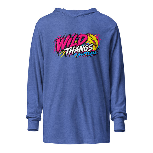 Performance | Hooded Long Sleeve T Shirt | Wild Thangs | Ironclad Fastpitch Logo