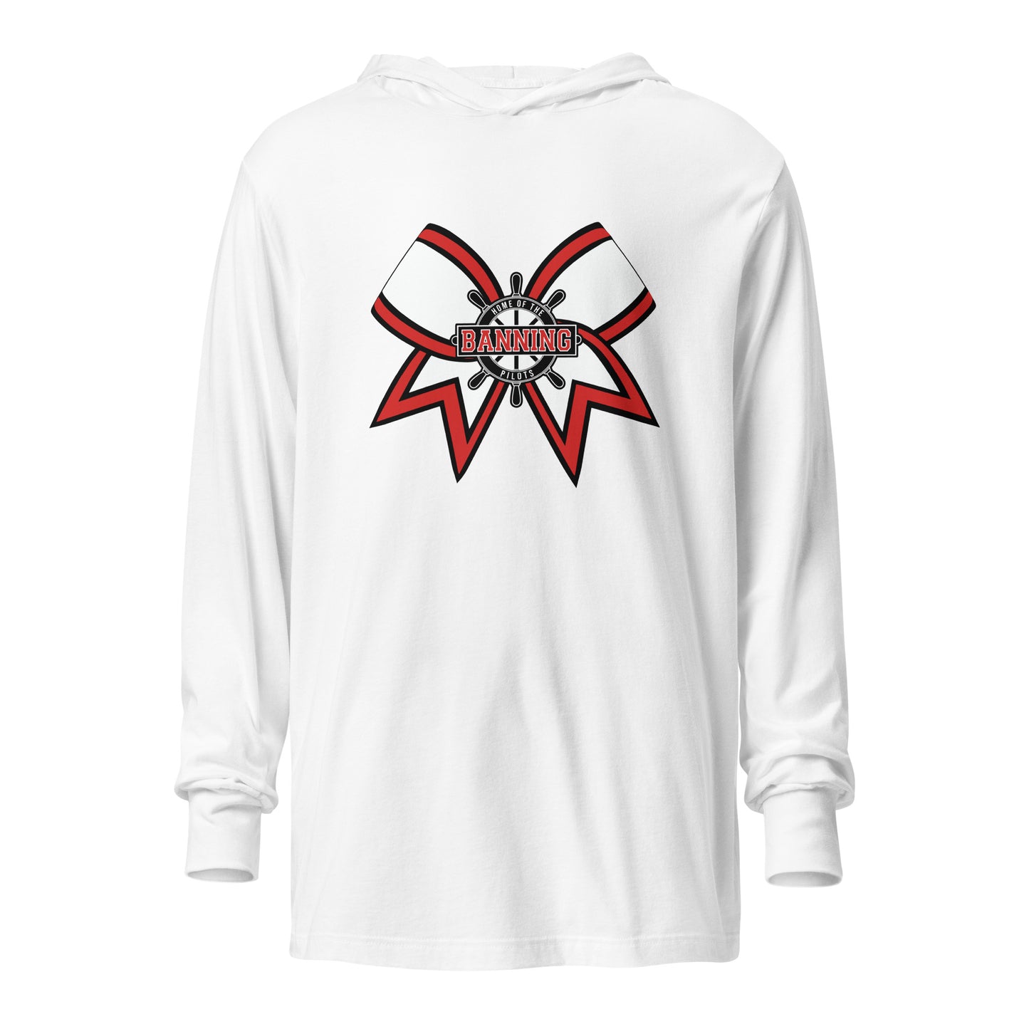 Performance | Hooded Long Sleeve T Shirt | BHS Coed Cheer | Bow Logo