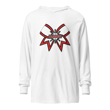 Performance | Hooded Long Sleeve T Shirt | BHS Coed Cheer | Bow Logo
