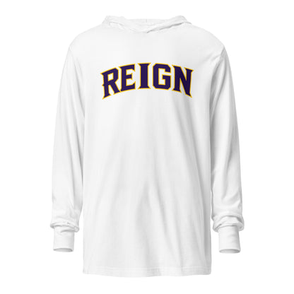 Performance | Hooded Long Sleeve T Shirt | REIGN 10U Softball | Script Logo