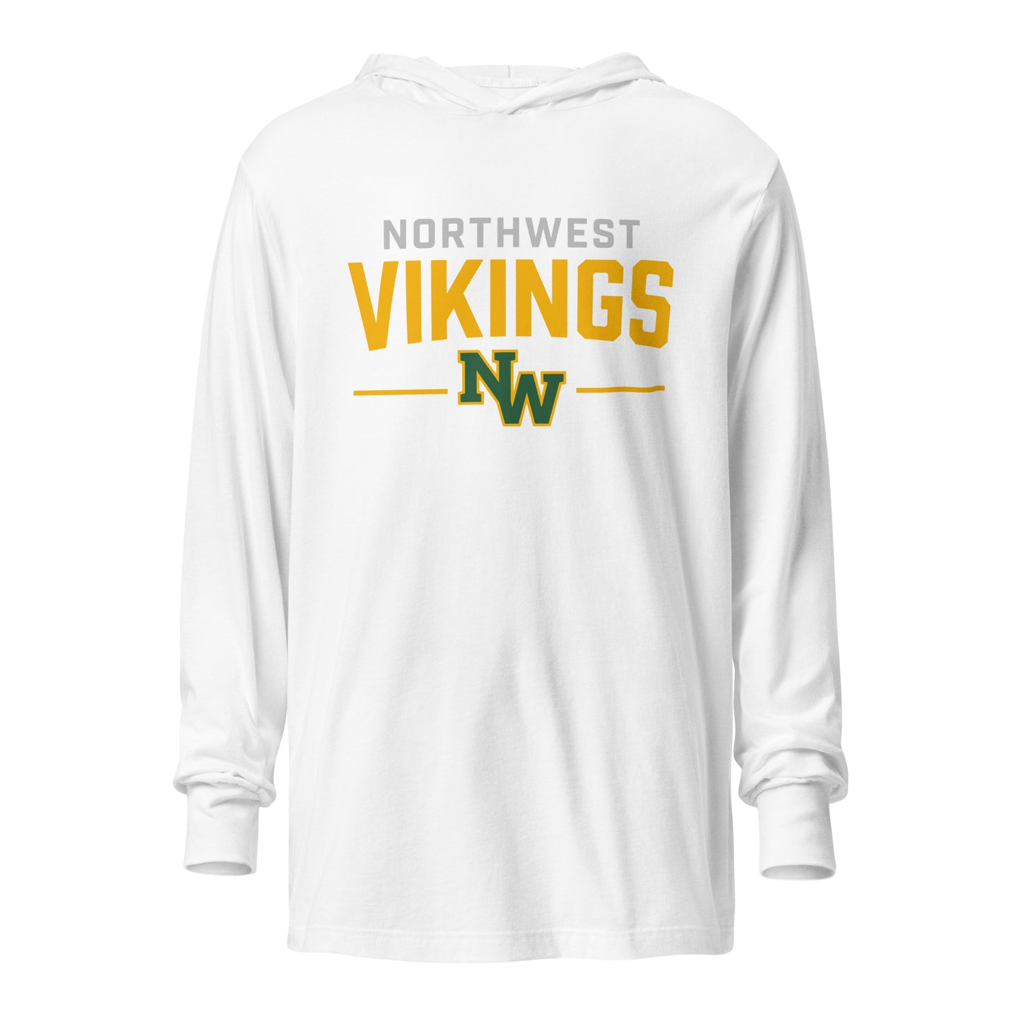Performance | Hooded Long Sleeve T Shirt | Northwest High School | Vikings Logo