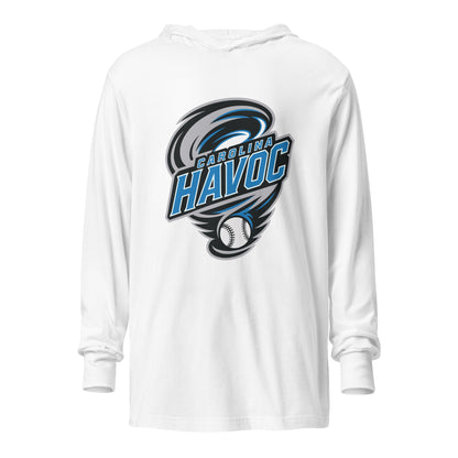 Performance | Hooded Long Sleeve T Shirt | Carolina Havoc | Twister League Crest Logo