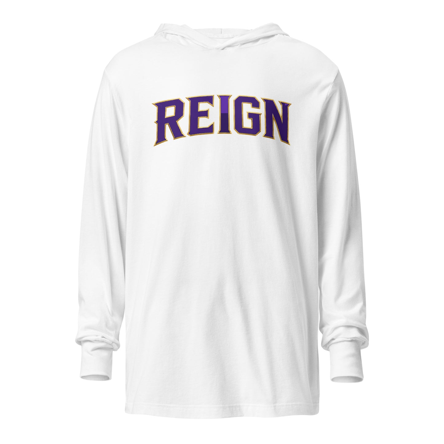 Performance | Hooded Long Sleeve T Shirt | REIGN 10U Softball | Script Logo