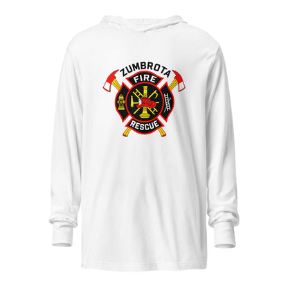 Performance | Hooded Long Sleeve T Shirt | Zumbrota Fire Department | Vanguard Logo