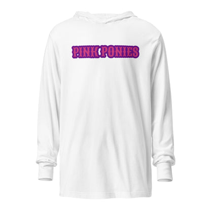 Performance | Hooded Long Sleeve T Shirt | Pink Pony Athletic Club | Script Logo