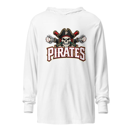 Performance | Hooded Long Sleeve T Shirt | Port City Pirates | Cannonball Portside Logo