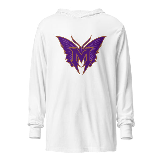 Performance | Hooded Long Sleeve T Shirt | SoCal Monarchs | Crest Logo