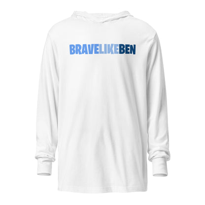 Performance | Hooded Long Sleeve T Shirt | Brave Like Ben | Workmark Logo