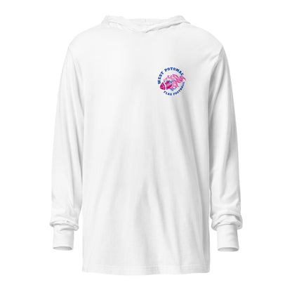 Performance | Hooded Long Sleeve T Shirt | West Potomac Flag Football | Emblem Logo