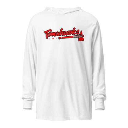 Performance | Hooded Long Sleeve T Shirt | Tomahawks | Crest Logo