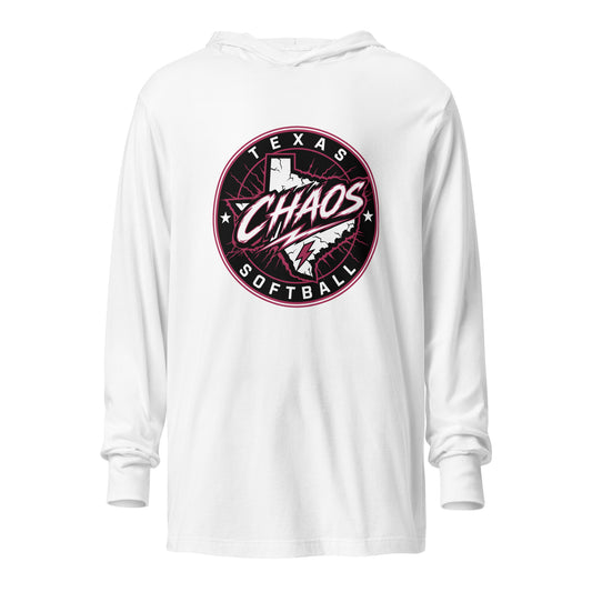Performance | Hooded Long Sleeve T Shirt | Texas Chaos | Badge Logo