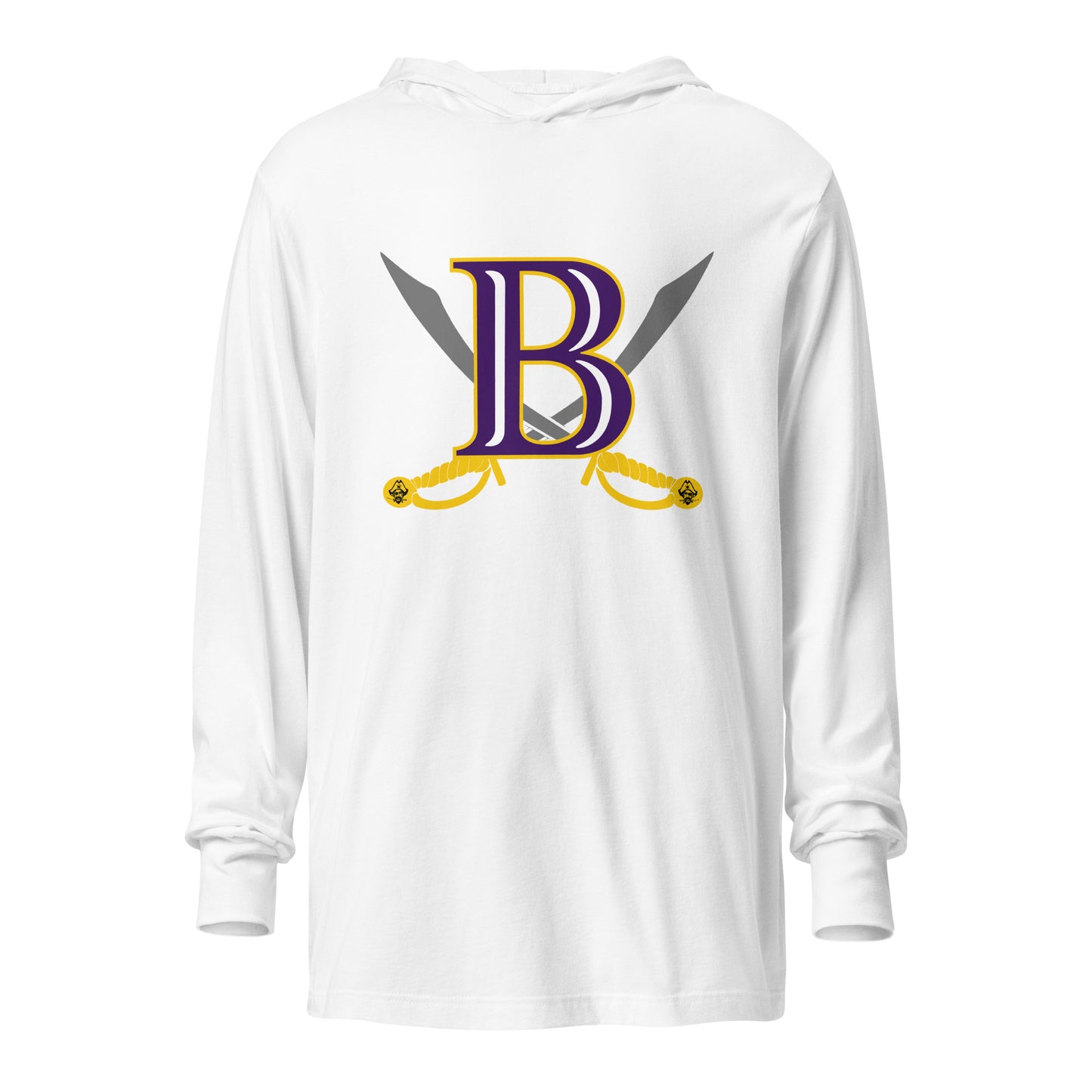 Performance | Hooded Long Sleeve T Shirt | Belton Youth Football Pirates | Vanguard Logo