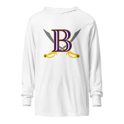 Performance | Hooded Long Sleeve T Shirt | Belton Youth Football Pirates | Vanguard Logo