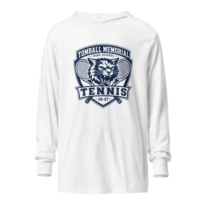 Performance | Hooded Long Sleeve T Shirt | TMHS Tennis | Shield Logo