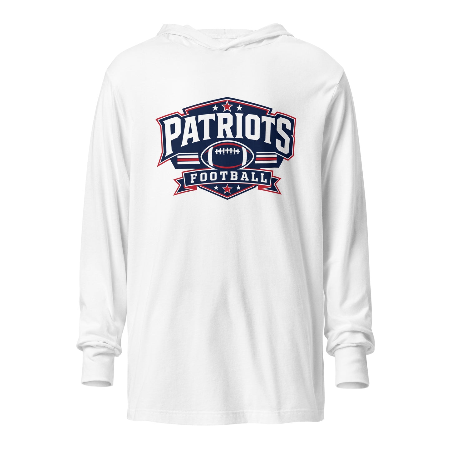 Performance | Hooded Long Sleeve T Shirt | Maximum Velocity Youth Sports | Athletics Logo