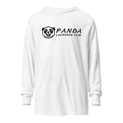 Performance | Hooded Long Sleeve T Shirt | Panda Lacrosse Club | Crest Logo
