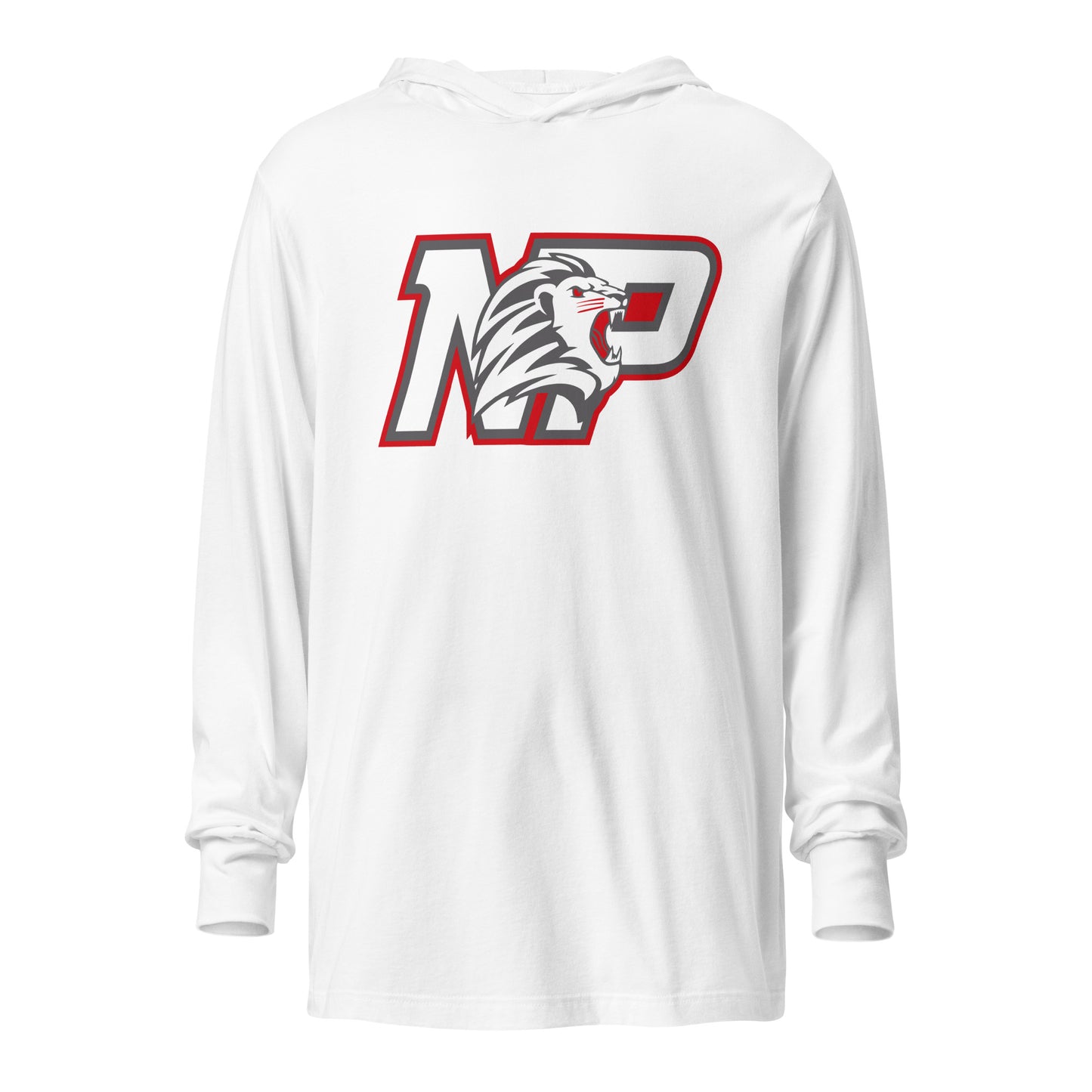 Performance | Hooded Long Sleeve T Shirt | Nampa Pride | NP Athletics Logo