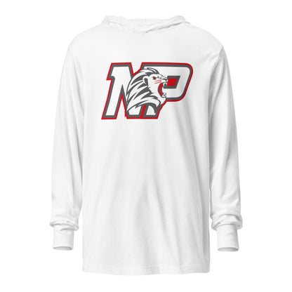Performance | Hooded Long Sleeve T Shirt | Nampa Pride | NP Athletics Logo