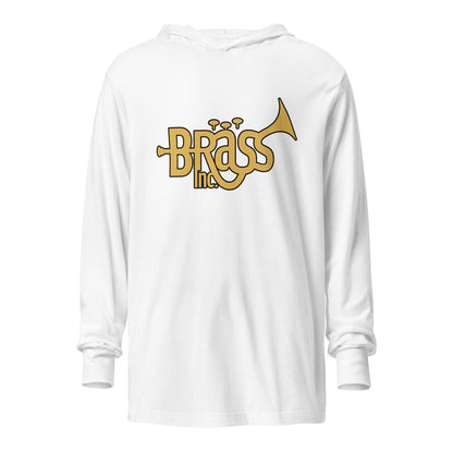 Performance | Hooded Long Sleeve T Shirt | Brass Inc. | Emblem Logo