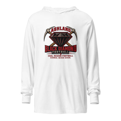 Performance | Hooded Long Sleeve T Shirt | Ashland Black Diamonds | Vanguard Logo