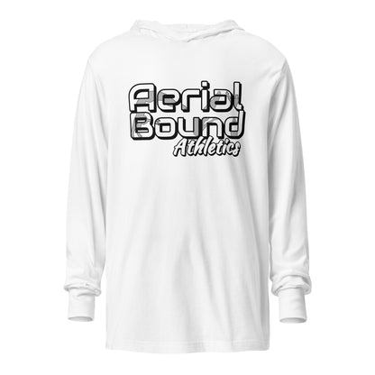 Performance | Hooded Long Sleeve T Shirt | Aerial Bound Athletics | Athletics Logo