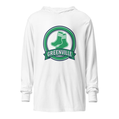 Performance | Hooded Long Sleeve T Shirt | Greenville Sox | Badge Logo