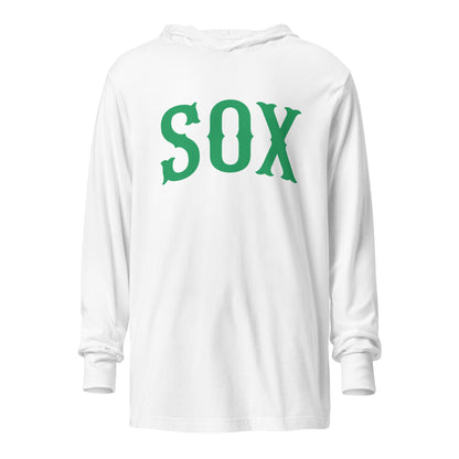 Performance | Hooded Long Sleeve T Shirt | Greenville Sox | Script Logo
