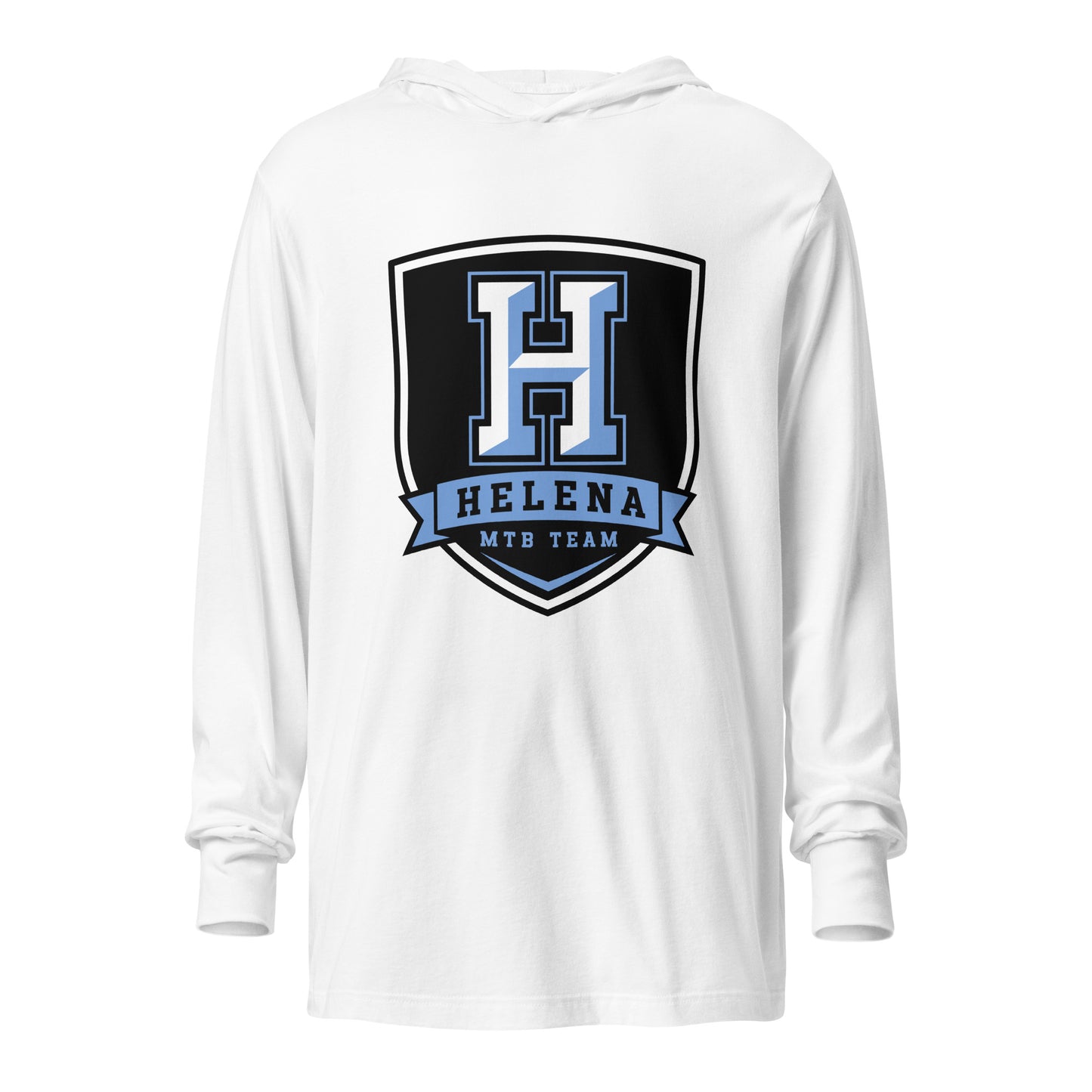 Performance | Hooded Long Sleeve T Shirt | Helena MTB Team | Vanguard Logo