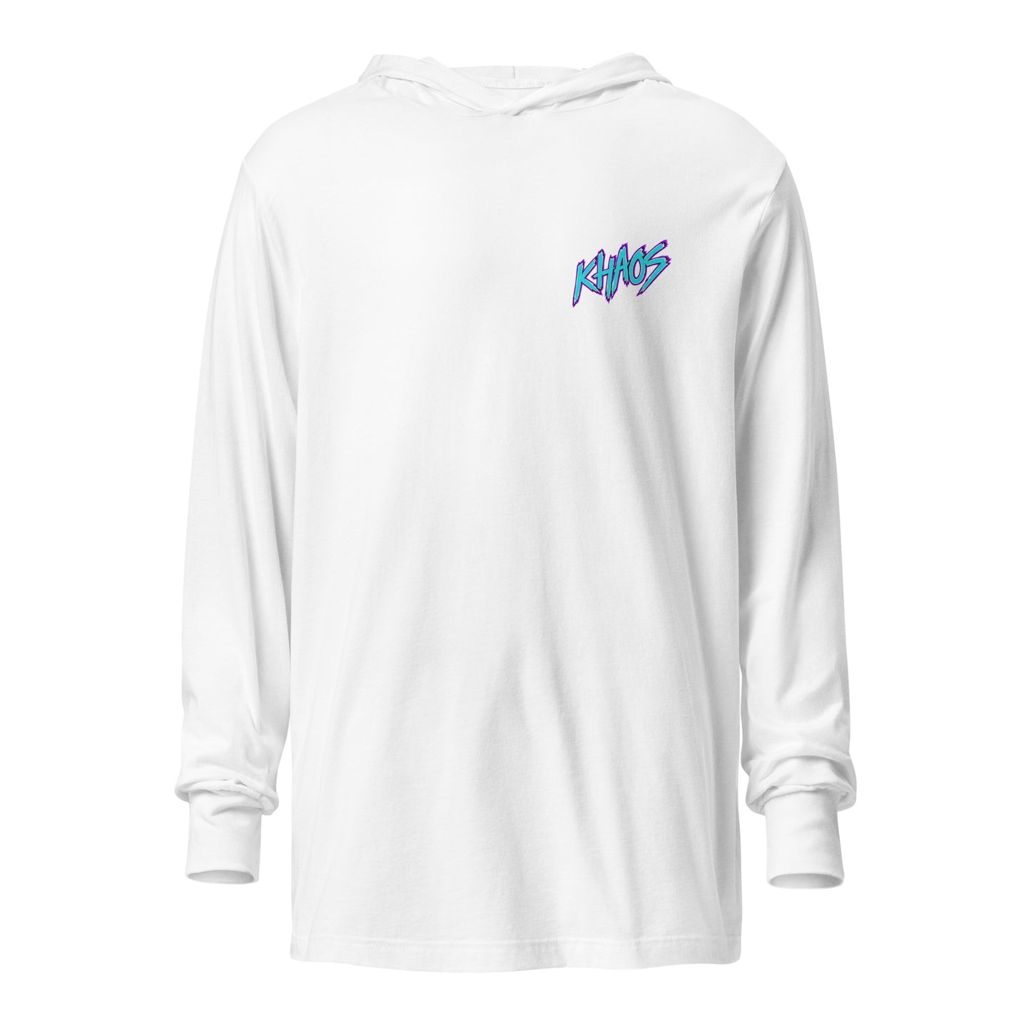 Performance | Hooded Long Sleeve T Shirt | Khaos Softball | Script Logo