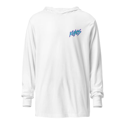 Performance | Hooded Long Sleeve T Shirt | Khaos Softball | Script Logo