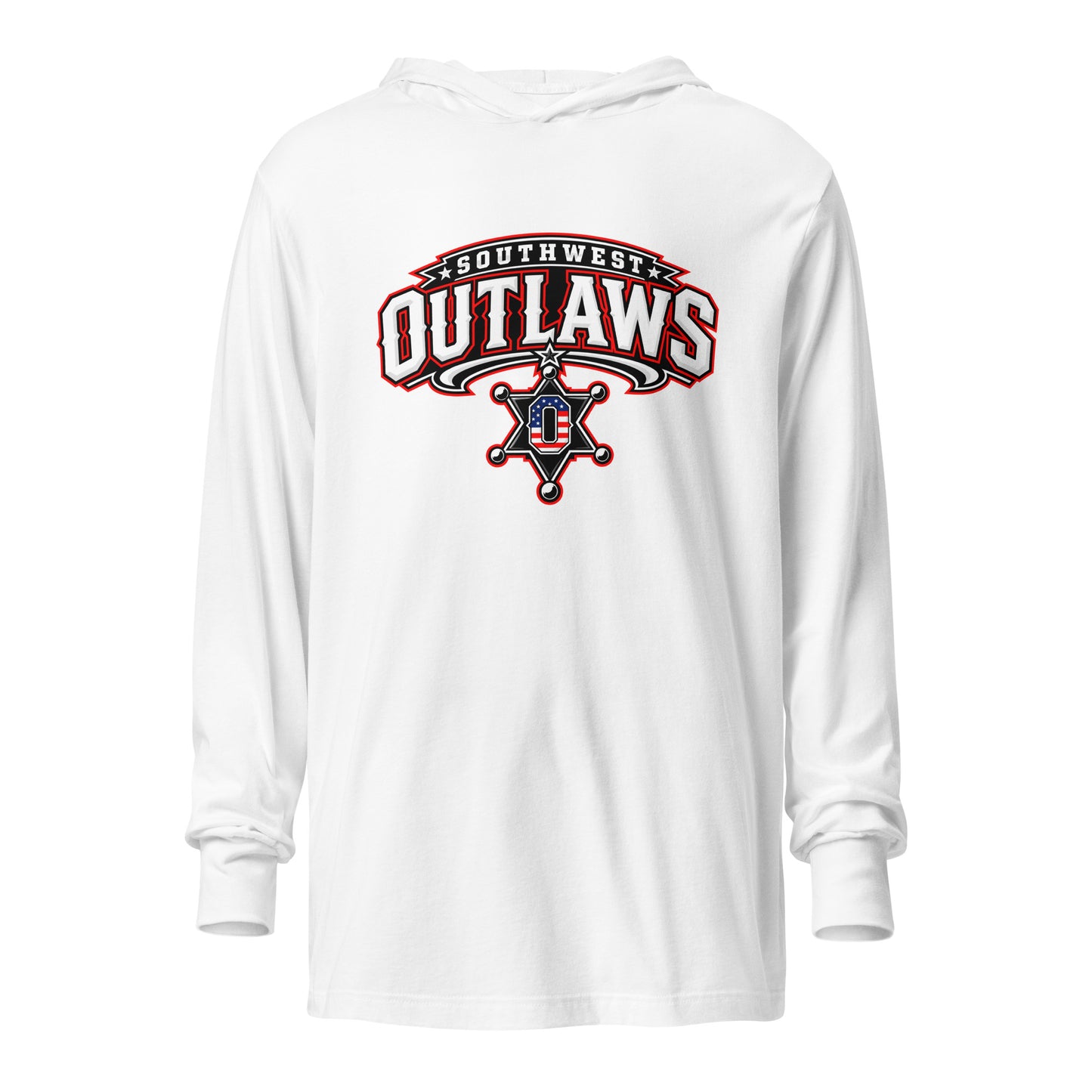 Performance | Hooded Long Sleeve T Shirt | Southwest Outlaws | Vanguard Logo