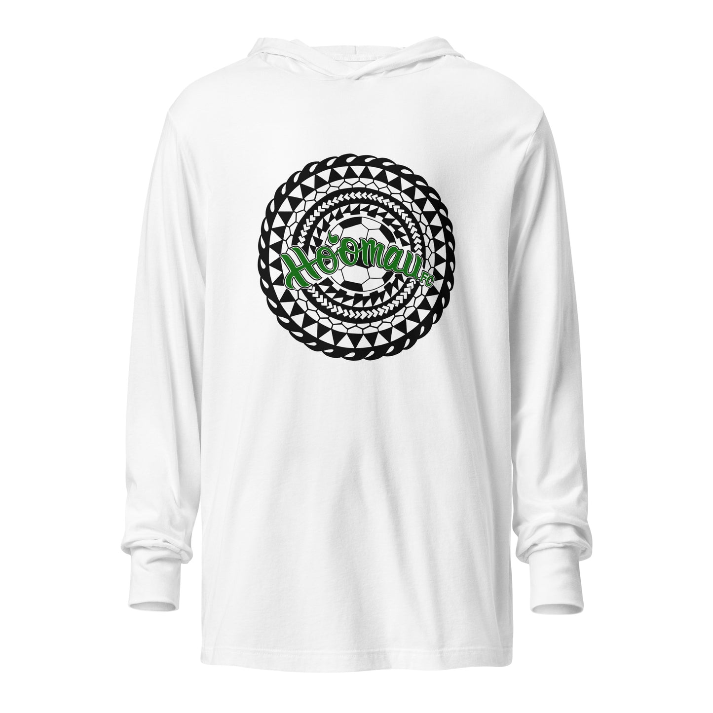 Performance | Hooded Long Sleeve T Shirt | Hoomau FC | Emblem Logo
