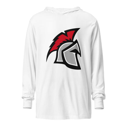 Performance | Hooded Long Sleeve T Shirt | Sanford Spartans | Emblem Logo