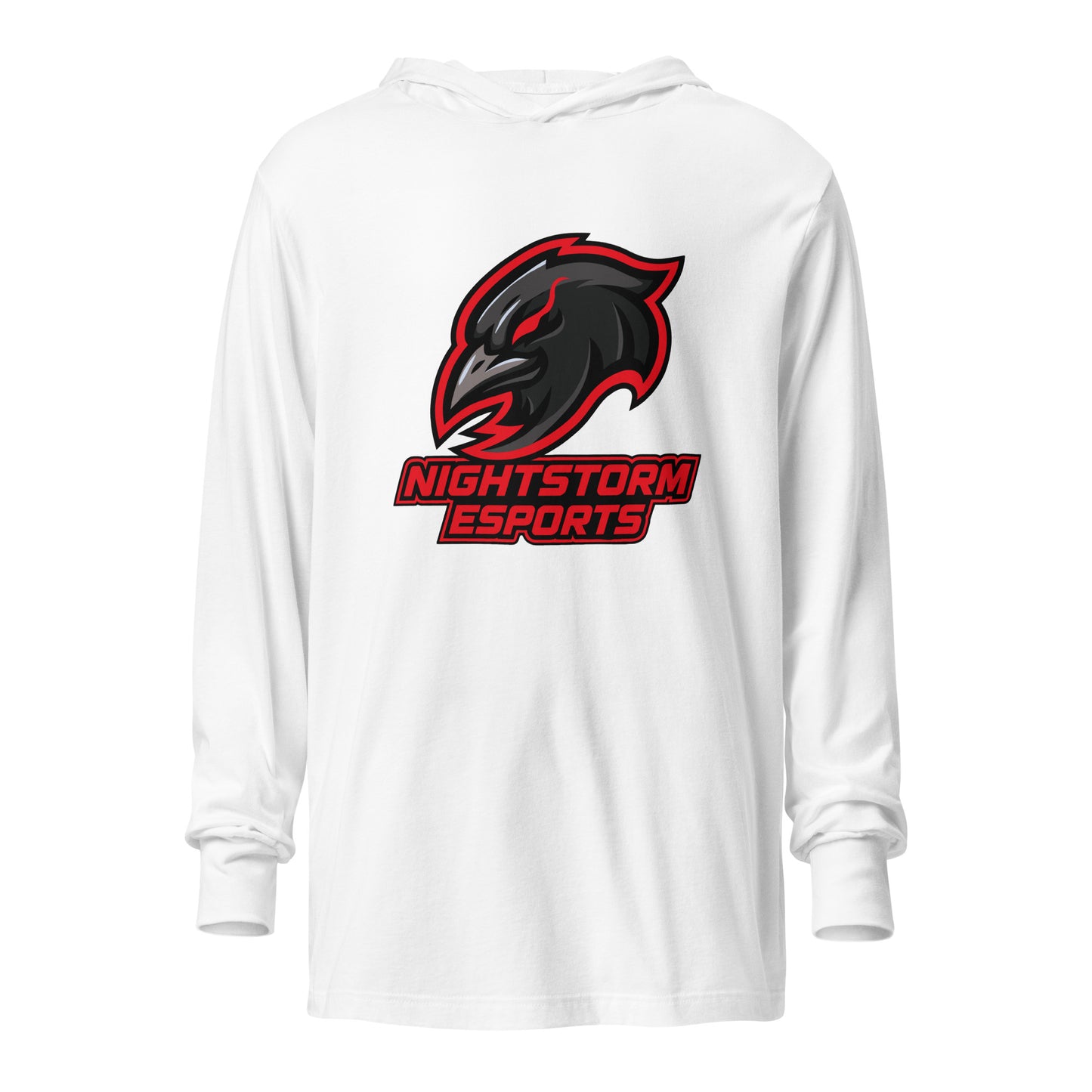 Performance | Hooded Long Sleeve T Shirt | NightStorm Esports | Crest Logo