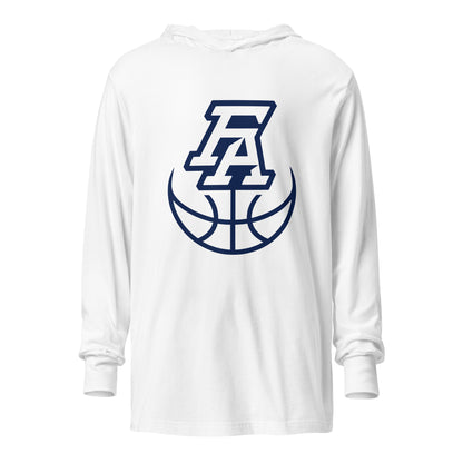 Performance | Hooded Long Sleeve T Shirt | FA Basketball | Crest Logo