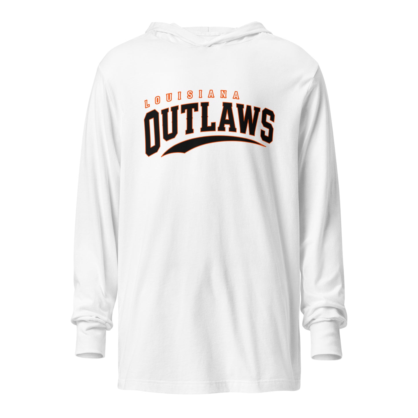 Performance | Hooded Long Sleeve T Shirt | Louisiana Outlaws | Vanguard Logo
