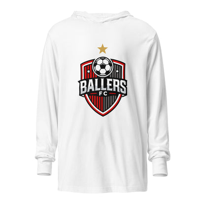 Performance | Hooded Long Sleeve T Shirt | Ballers FC | Shield Logo