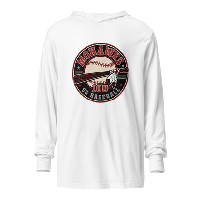 Performance | Hooded Long Sleeve T Shirt | Mohawks | Athletics Logo