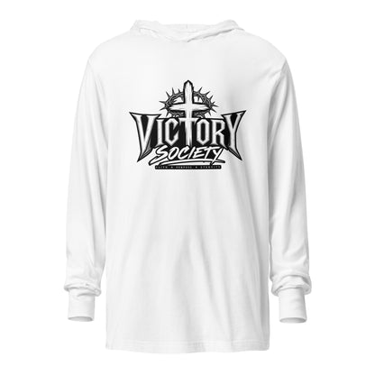 Performance | Hooded Long Sleeve T Shirt | Victory Society | Valor Heritage Alliance Logo
