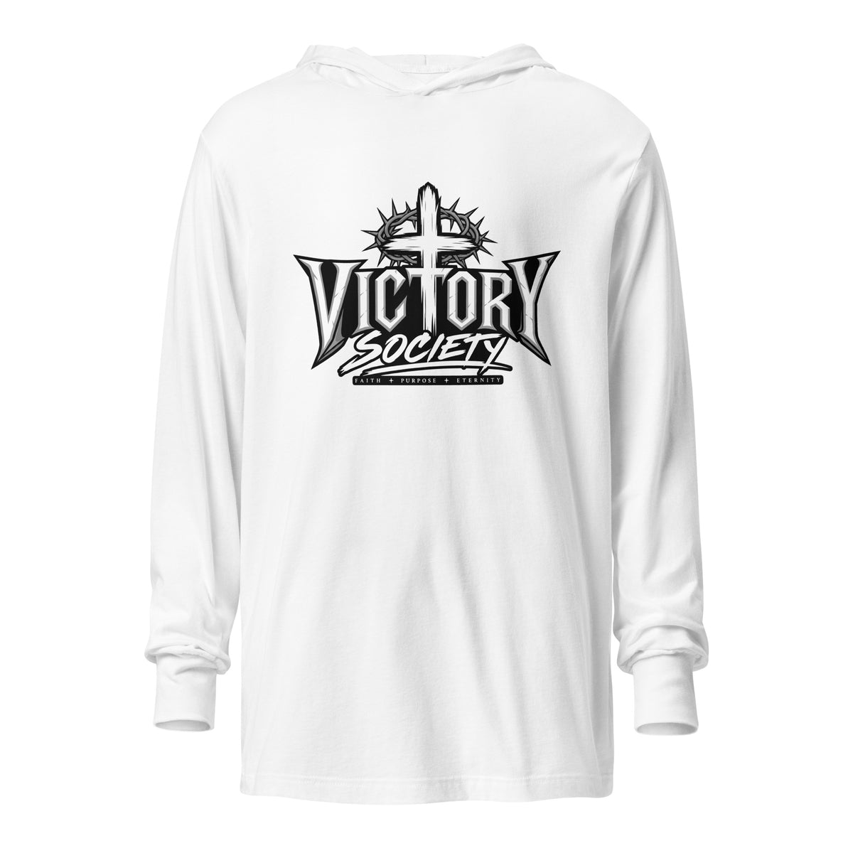 Performance | Hooded Long Sleeve T Shirt | Victory Society | Valor Heritage Alliance Logo
