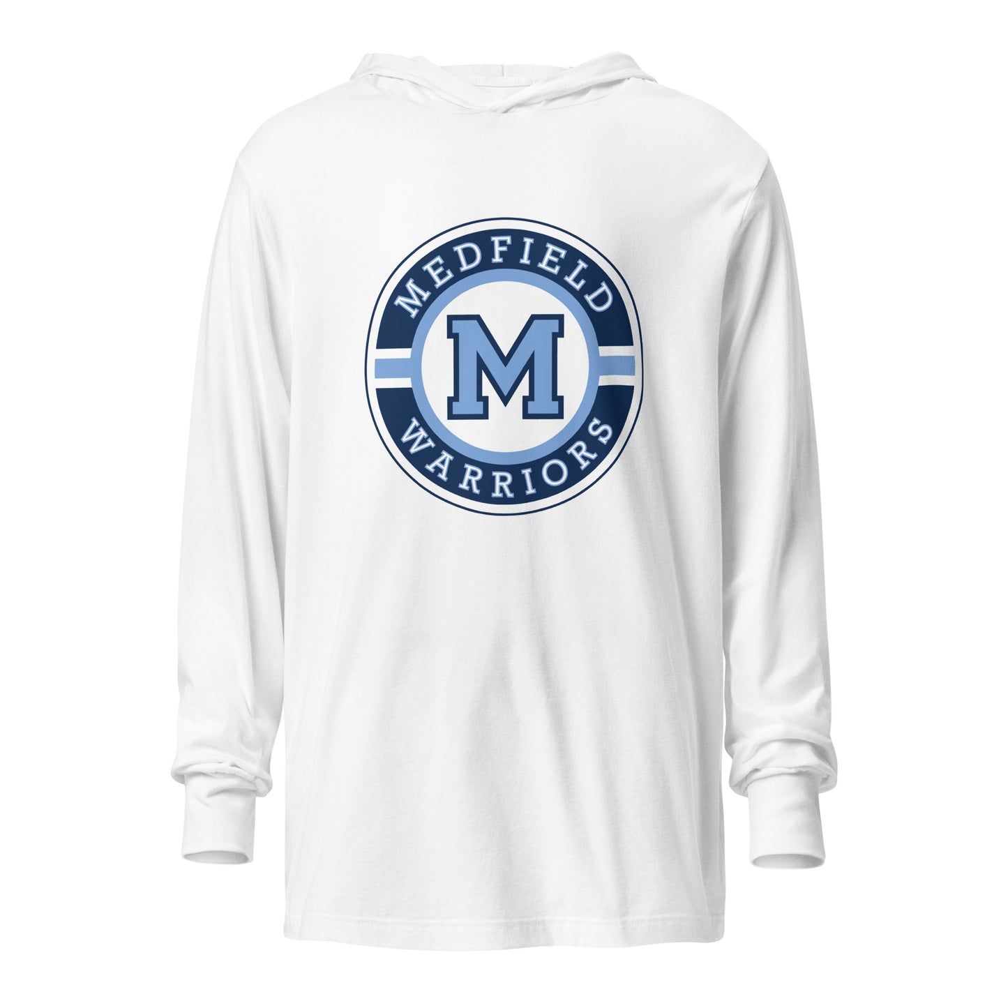 Performance | Hooded Long Sleeve T Shirt | Medfield Softball | Badge Logo