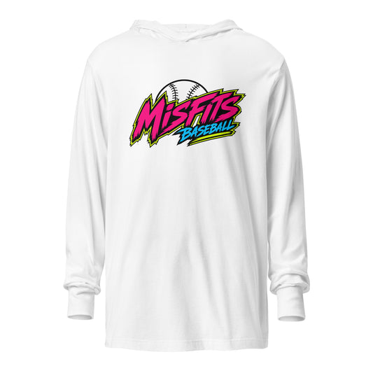 Performance | Hooded Long Sleeve T Shirt | Misfits Baseball | Athletics Logo