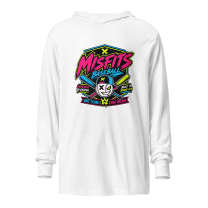 Performance | Hooded Long Sleeve T Shirt | Misfits Baseball | Valor Logo
