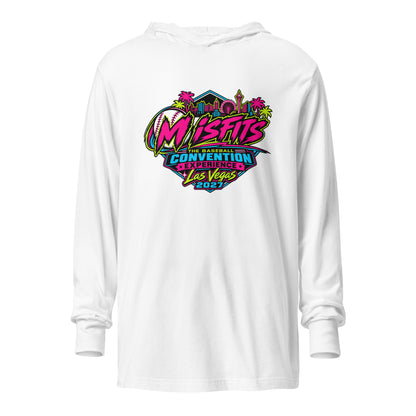 Performance | Hooded Long Sleeve T Shirt | Misfits Baseball | Crest Logo