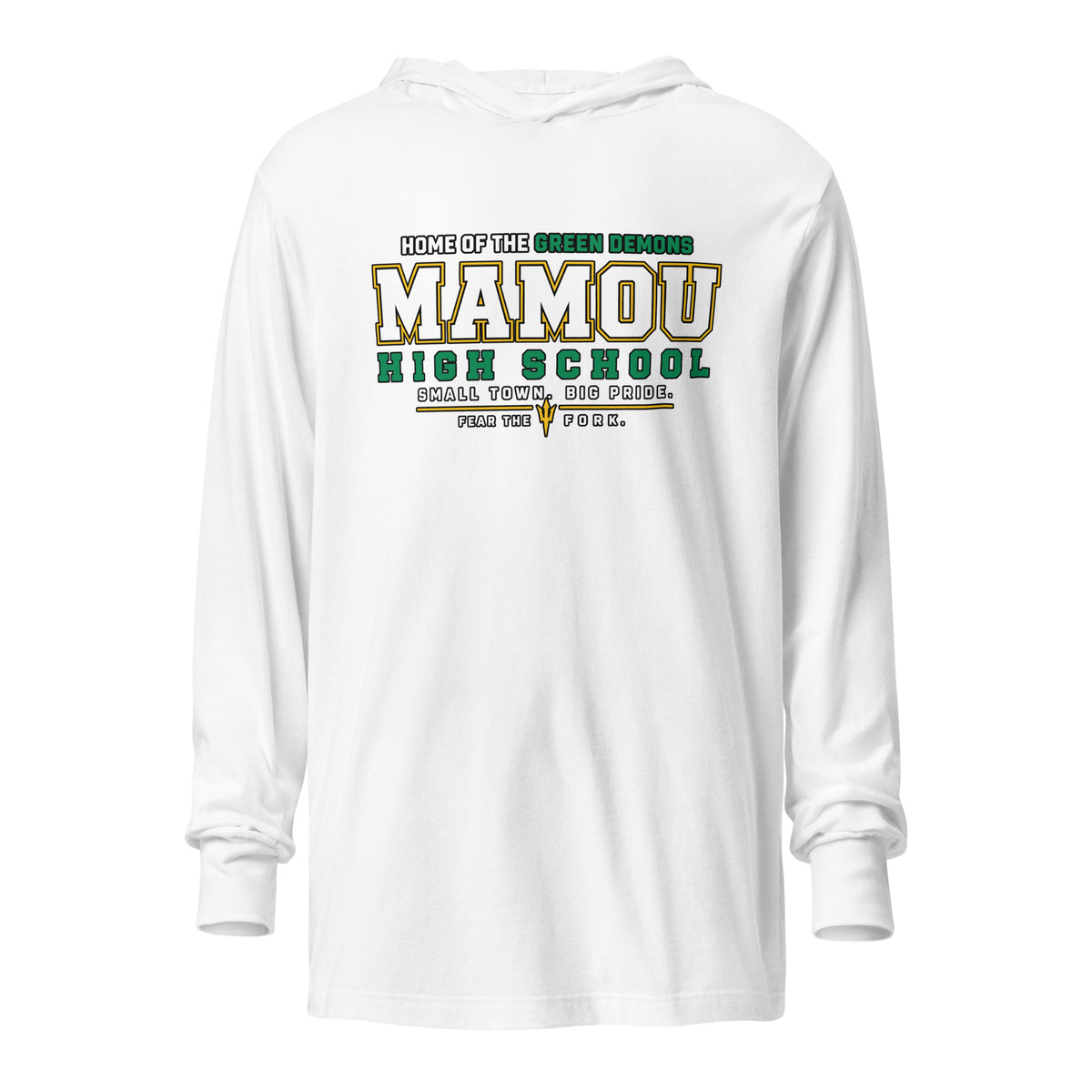 Performance | Hooded Long Sleeve T Shirt | Mamou High School | Vanguard Logo