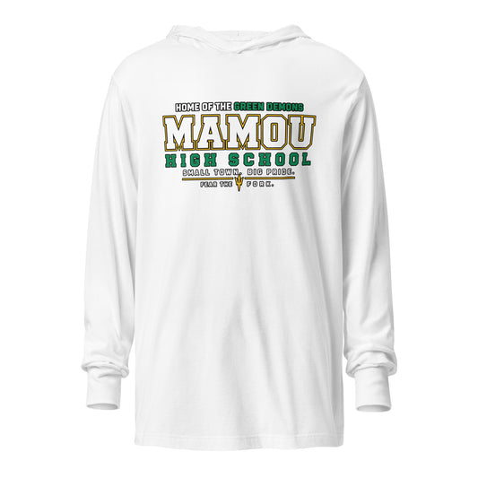 Performance | Hooded Long Sleeve T Shirt | Mamou High School | Vanguard Logo