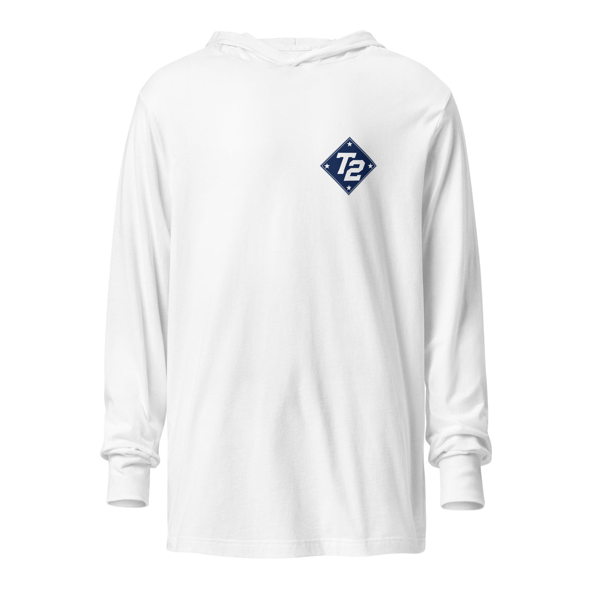 Performance | Hooded Long Sleeve T Shirt | Texas Turn Two Baseball | Crest Logo